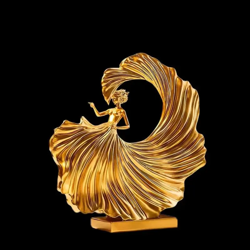 Ballet Dancer Statue, Elegant Female Sculpture, Modern Minimalist Dance Decor, Decorative Figurine, Figurines Decor, Resin Art Sculpture, Decorative Sculptures, Resin Figure, Home Office Wedding Gift