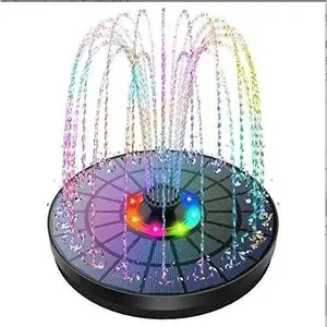 SleekHush 1.4W Solar-Powered Fountain Pump - 4 Nozzles for Bird Bath, Pond, Pool and Garden Decor, Outdoor Water Fountains, Solar Water Fountain