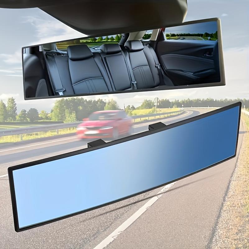 Upgrade Car Rear View Mirrors, 12.6 Inch Clip-On Wide-Angle Convex Design, Anti Glare Mirrors Reduces Blind Spots for Cars, SUVs, and Trucks