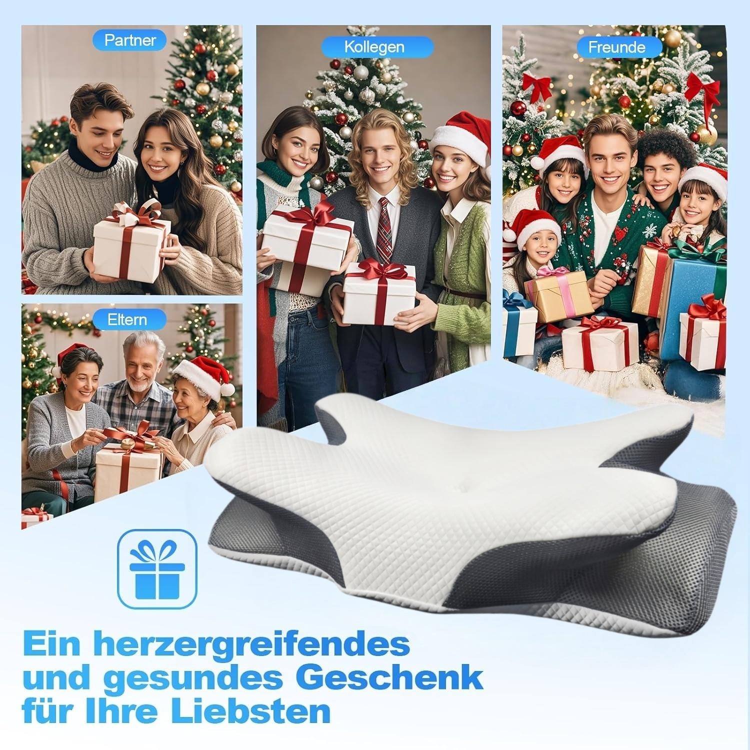 1pc Butterfly-shaped Pillow - Designed with Ergonomic Principles, Suitable for Both Supine and Lateral Sleepers, It Offers a Comfortable Sleep Experience and Provides Support for the Head and Neck.