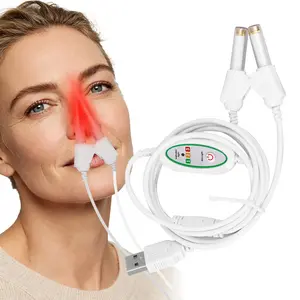 650nm Red Light Nasal Soother Relieves Nasal Discomfort and Congestion,Treatment for Rhinitis Sinusitis,Nose Care Physiotherapy,USB-powered,Holiday Gifts