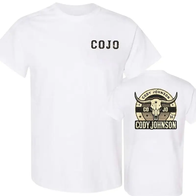 Women's Cody Johnson CoJo Loose Round Neck Print Garment, Western Skull and Stars Design T-Shirt for Country Music Fans, Unisex Hoodie, Sweatshirt, Top
