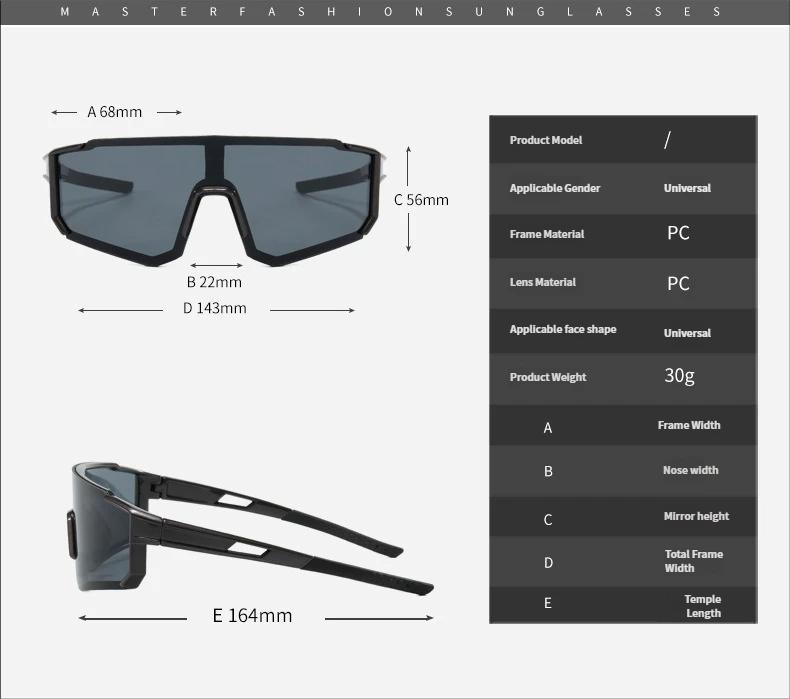 Photochromic Cycling Sunglasses for Men & Women, UV400 Wraparound Shield Sports Glasses, Lightweight Windproof One-Piece Outdoor Eyewear for Road Biking, Running, MTB & Driving