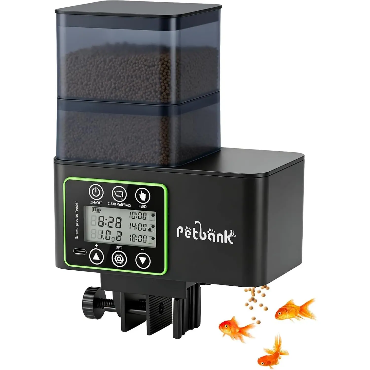 Automatic Fish Feeder for Aquarium - 0.1-2g Precise Portion Control