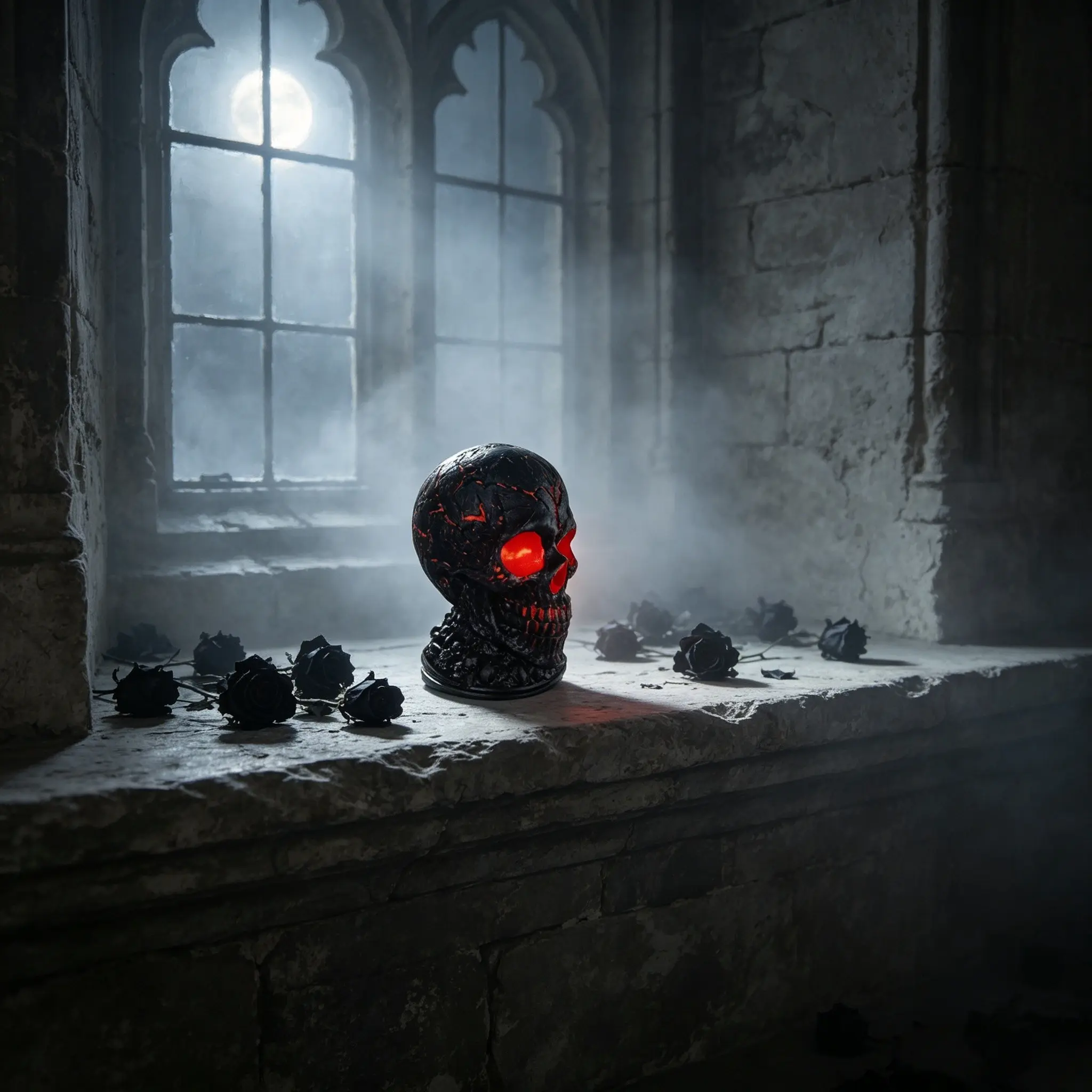 Skull Flame Table Lamp, Molten Rock Skull Light, Haunting LED Desk Lamp, Halloween Gothic Decor, Unique Room Accent, Mystical Atmosphere, Luminous Flame Effect, Led Decoration Lamp, Decorative Atmosphere Light, Decorative Atmosphere Lighting