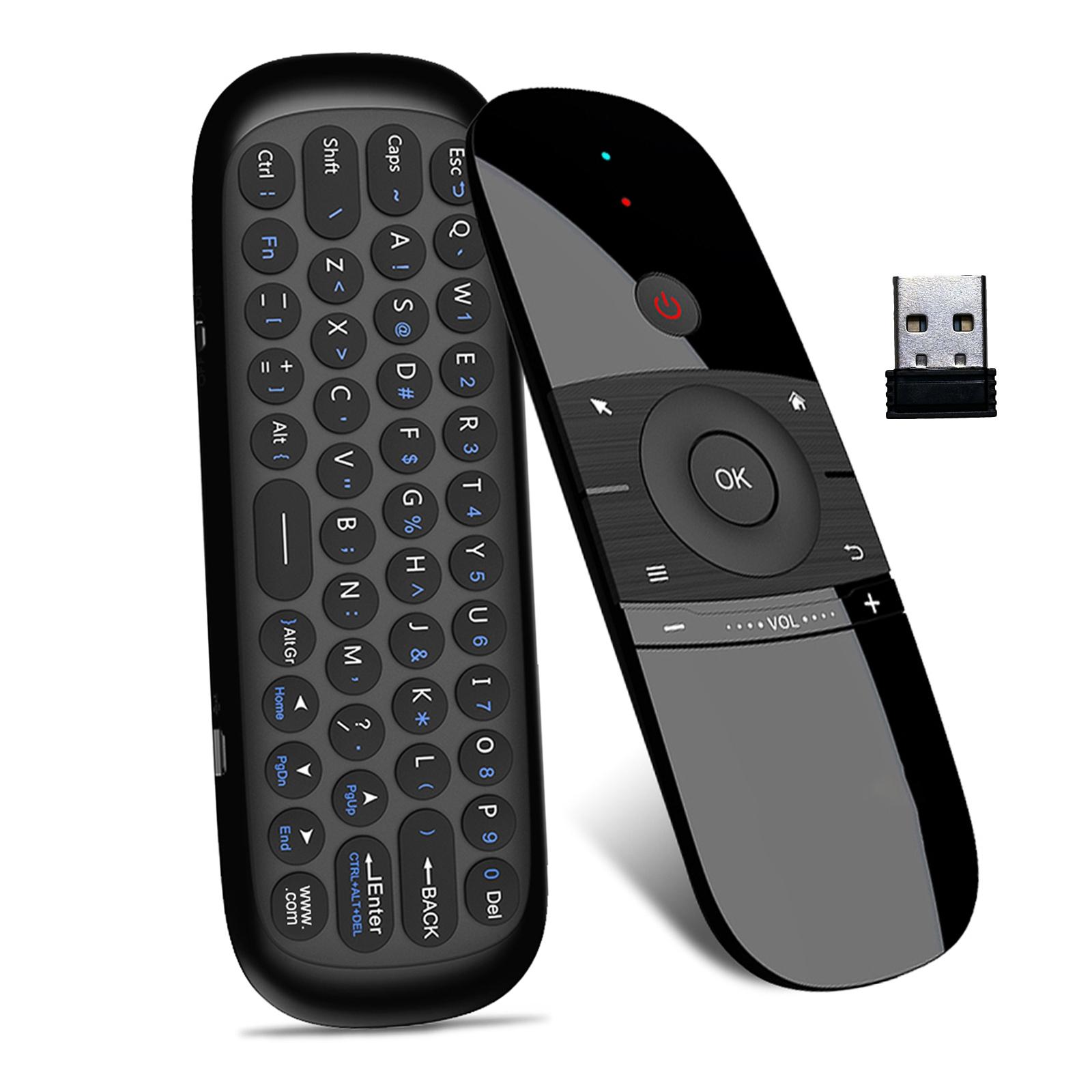 Wireless Remote Control for Nvidia Shield and Android TV, 2.4g Wireless Keyboard Mouse Controller for Projector Htpc PC, Not Support Samsung Lg Sony Tcl Tvs