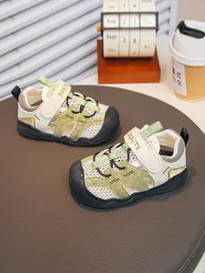 Infant Toddler Closed-Toe Mesh Sandals, Cute & Comfortable, Adjustable Velcro, Non-Slip Soft Sole, Ideal for Summer Daily Wear