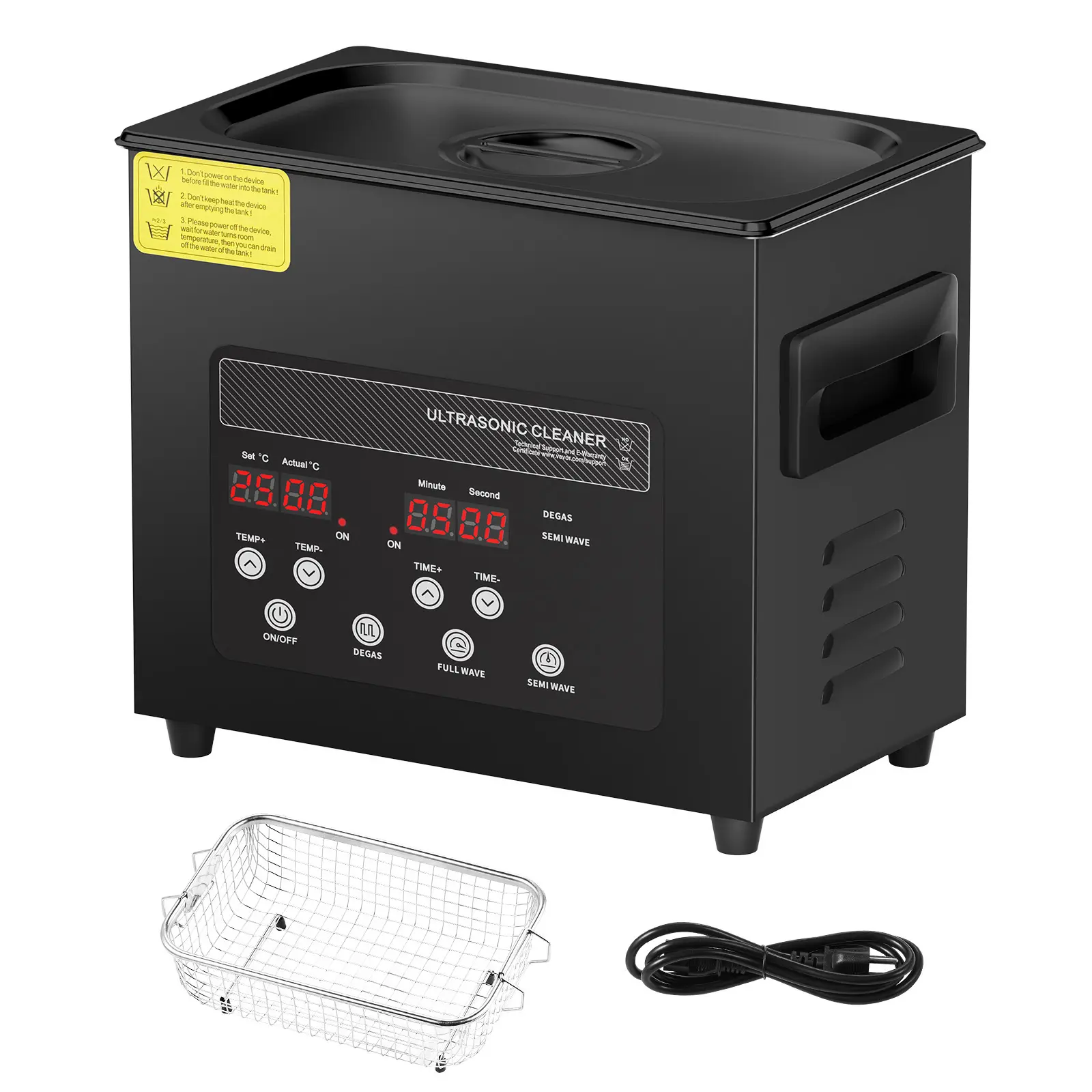 3l Ultra Sonic Cleaner, 3 L Volume Capacity, 300W Heating Power, Versatile Use