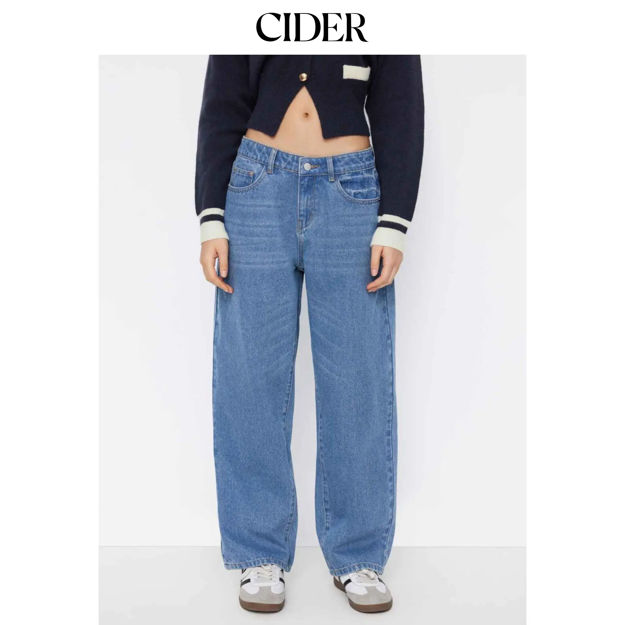 Cider Cider Denim Cotton-Blend Barrel-leg Jeans