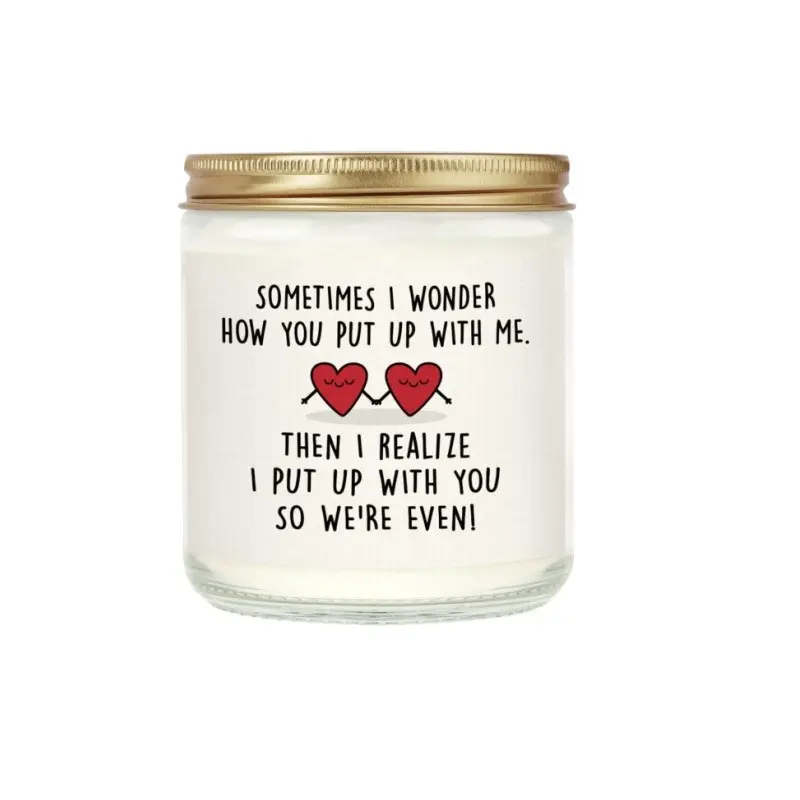 Handmade Anniversary Decorative Candle Ambiance Gift for Him & Her, Birthday Gift for Boyfriend, Girlfriend, Husband or Wife, I Love You Gift, Christmas and Valentine's Day Gift for Couples, Romantic Candle Gift, Valentines Candle, Scented Candles