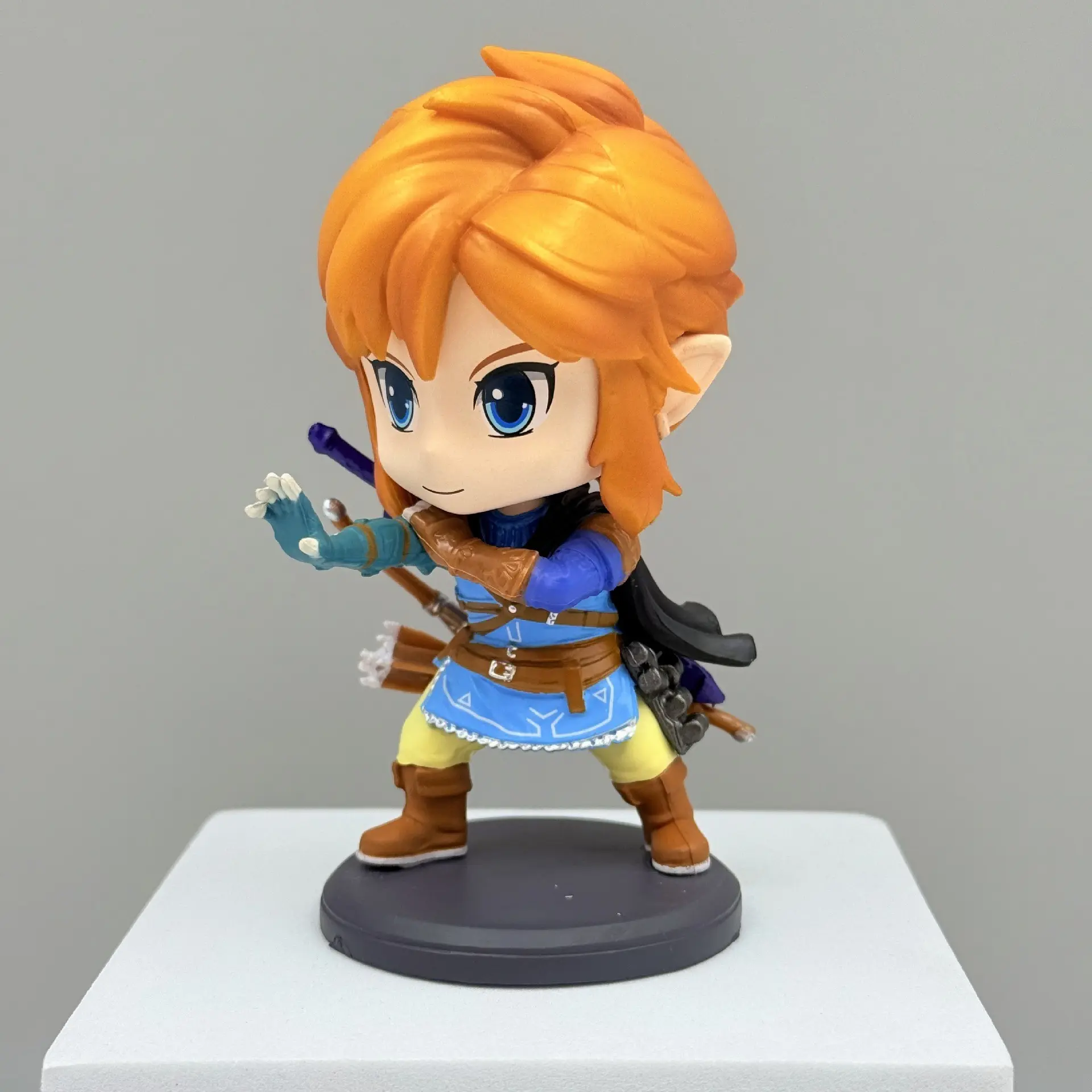Zelda Legend Q Version Link Model, Kingdom Hearts Sky Sword Anime Collectible Figure, Boxed Handmade Toy, Anime Character Statue, Perfect Gift for Fans, Model Collectible Figurine
