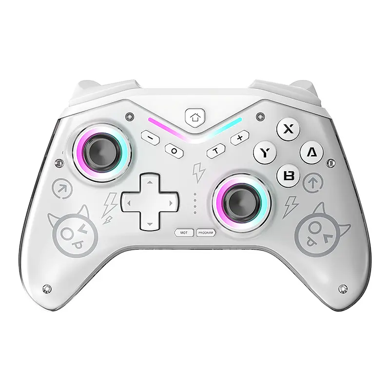 programmable Wireless RGB Switch Game Controller with 6-Axis Gyro & Macro Functions, Ideal Gift for Gamers (Boys, Teens) battery double vibration keyboard and mouse