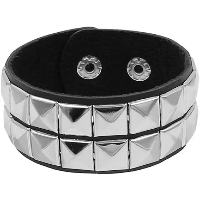 Gothic Studded Punk Bracelet Spiked Bracelets Emotion Band Cool  for Women Men Goth Bracelets Gothic Bracelet Studded Arm Band