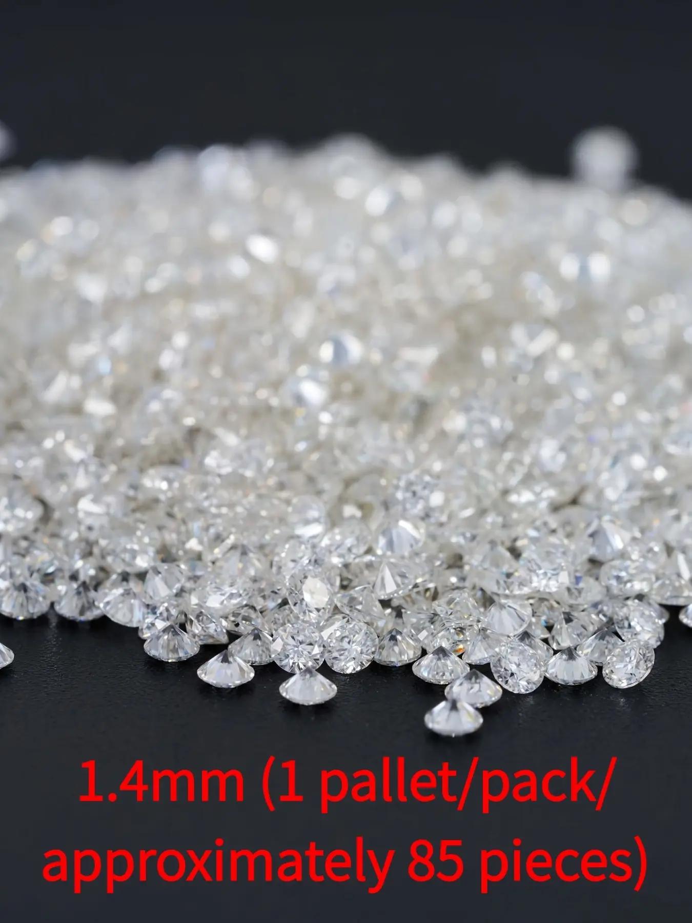 0.8-3.0mm, 1 carat/bag loose moissanite, D-color VVS1 clarity, suitable for jewelry inlay, rings, earrings, including GRA certification