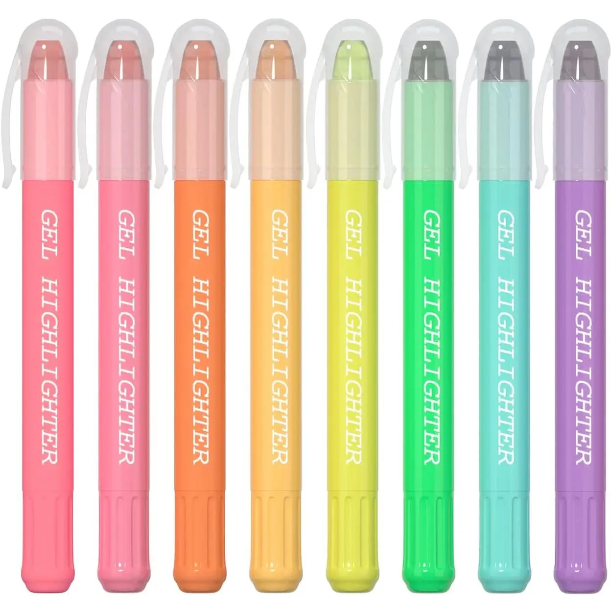 Gel Highlighter study kit (8 Bright Colors)