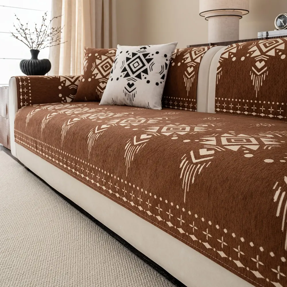 Modern Home Decor Easy to Clean Chenier Machine Washable Sofa Cushion, Four Seasons Universal 2026 New Anti Cat Scratch Fixed Anti Slip Premium Sofa Cushion
