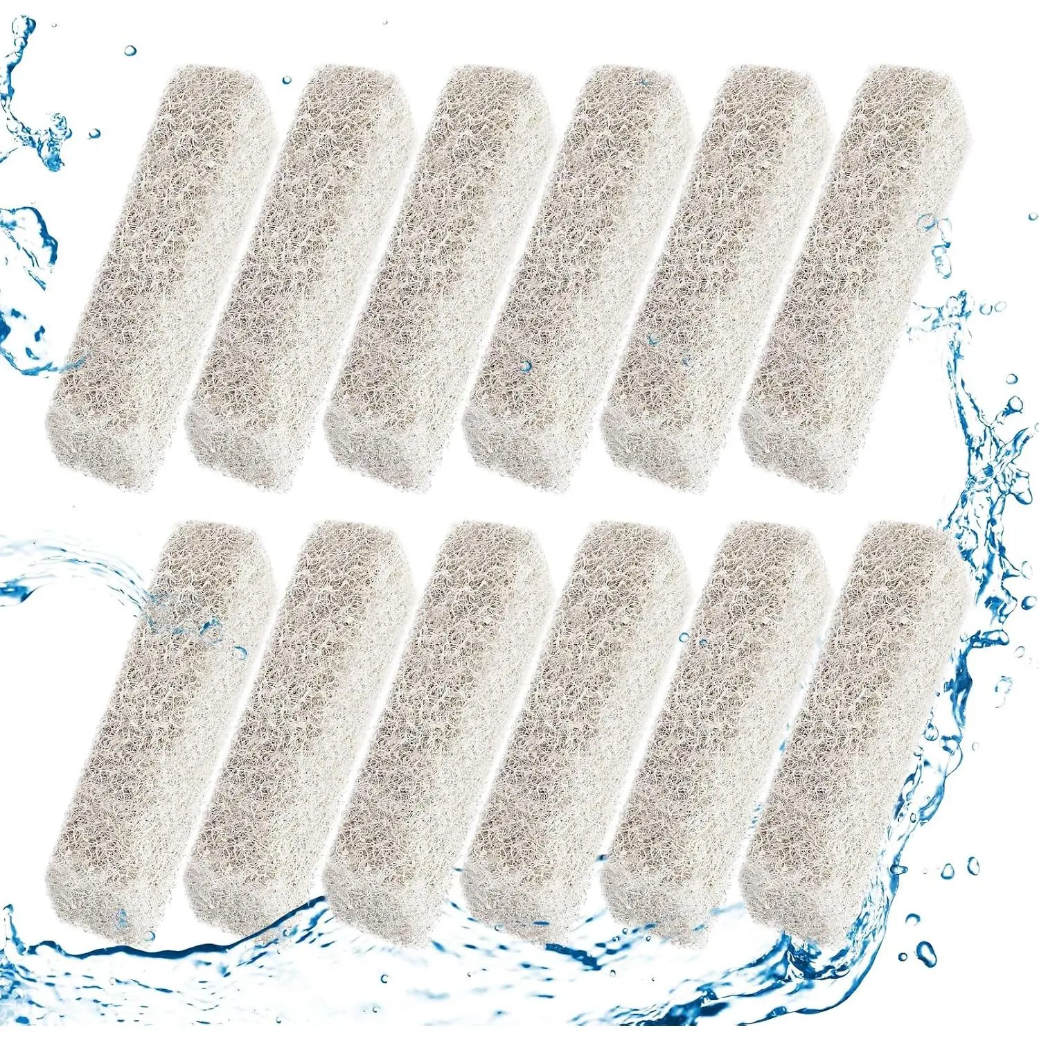 12 Count Ammonia Reducer Filter Pads for Aqueon -  Filter Cartridges Small for Aqueon QuietFlow LED PRO Model 10