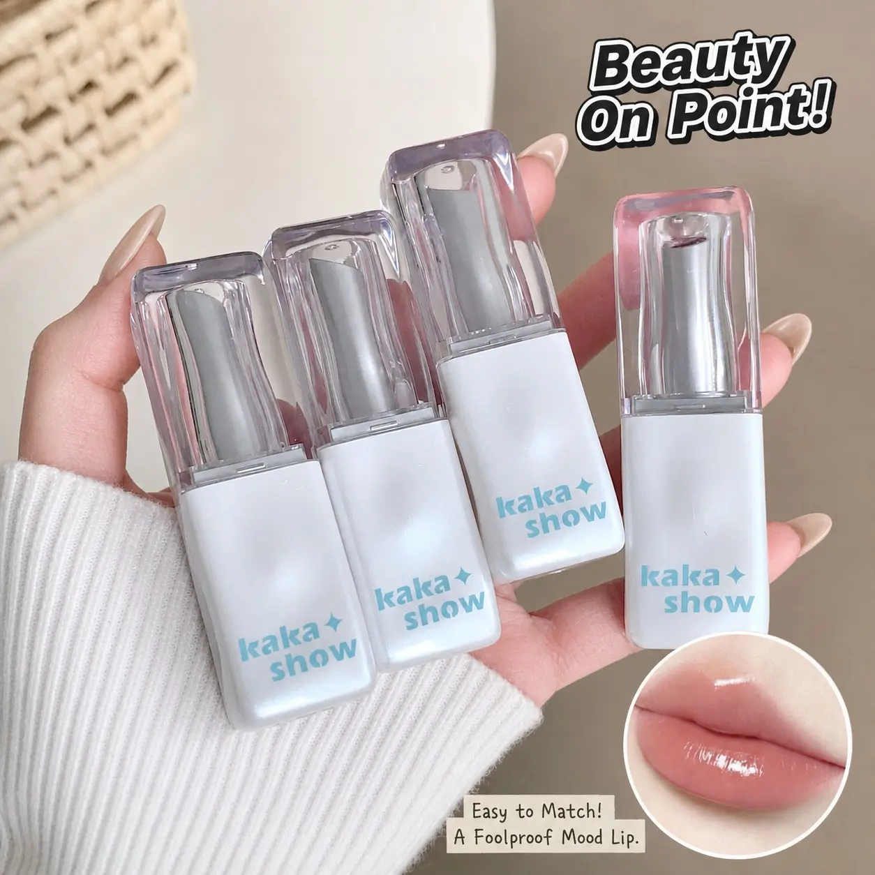 Long-Lasting Lipstick, Hydrating Mirror Finish, Non-Fading Formula, Won't Stain Cups, Natural Look, Brightening Effect, Perfect for Daily Use