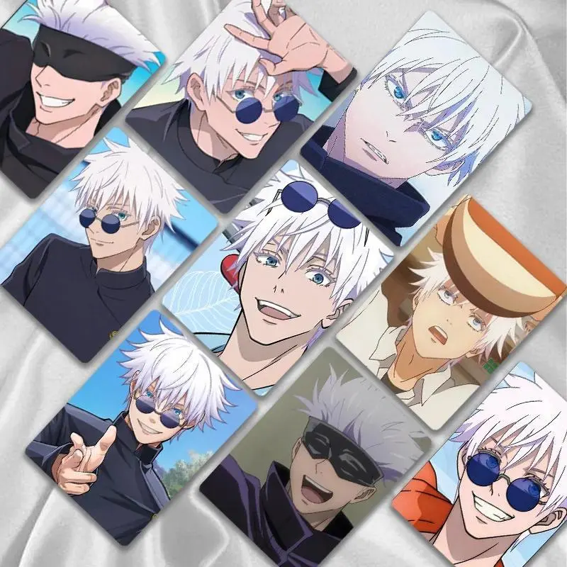 55pcs Jujutsu Kaisen Anime Art Lomo Cards - Japanese Anime Character Prints, Random Packs, Message Postcards, Satoru Gojo Fan Gift for Display/Collection (Home Decor Accessory)