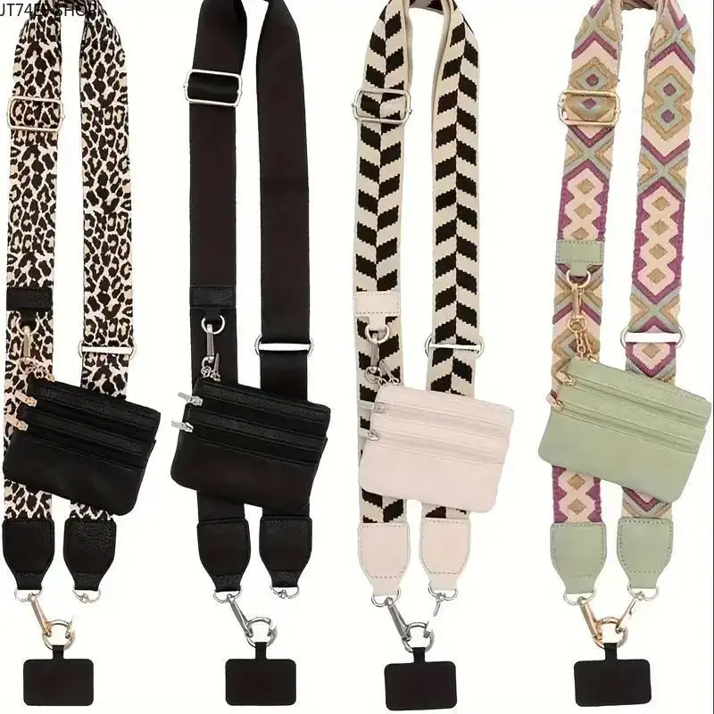 Woven Bag Strap for Women, Replacement Crossbody and Shoulder Belt with Metal Rings, Lightweight & Load Bearing for Daily Carry, Single Strap, Woven Synthetic