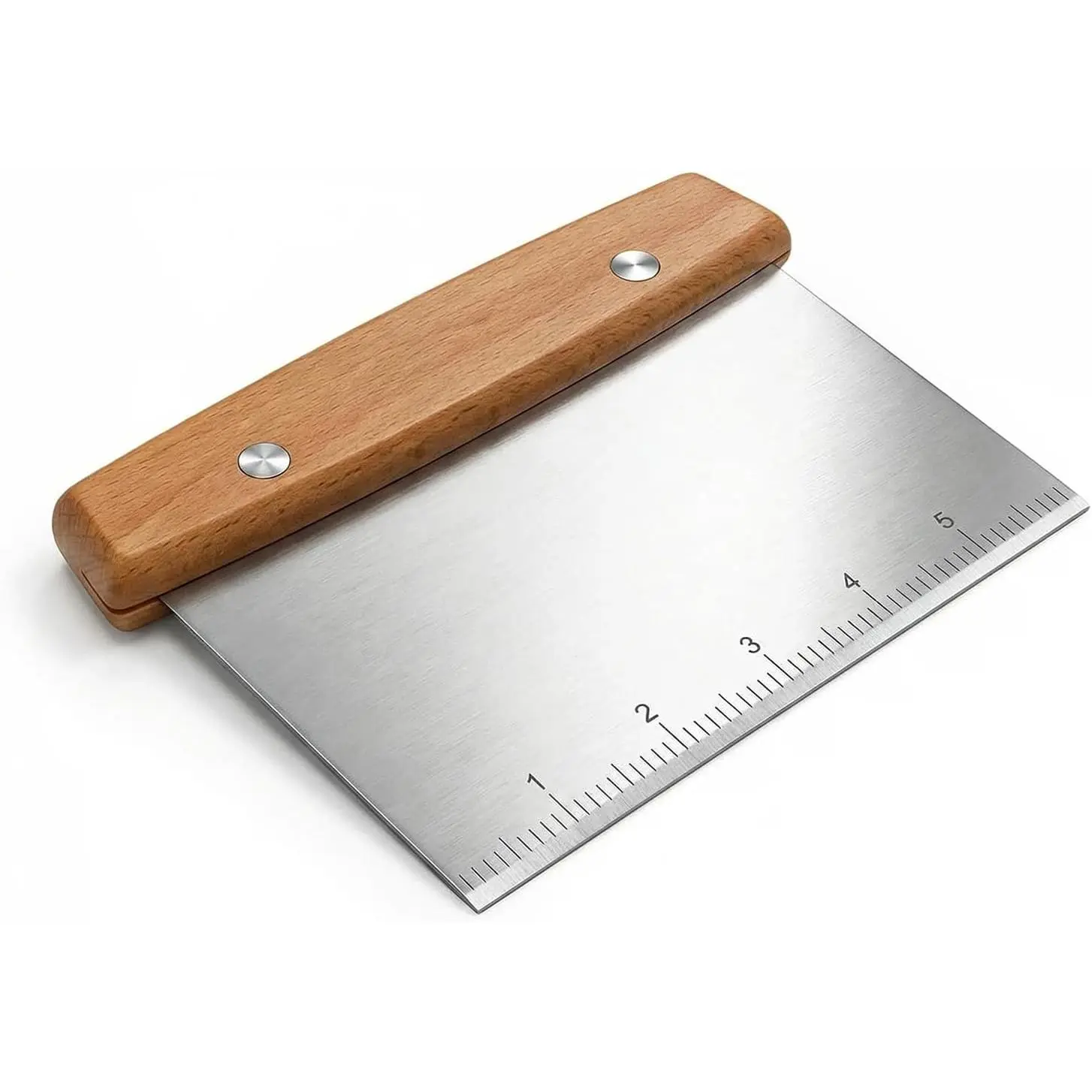 Dough , Kitchen Scraper,  Scrapers, Bench Scraper Kitchen Tool | Multipurpose Pastry Pizza Baking Cooking,  Board Scrapers, Stainless Steel Metal Griddle Scraper  Tool