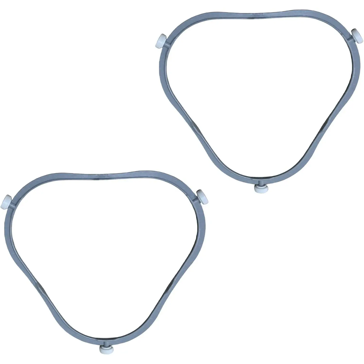 2 Pack W11252182 8206227 Rotating Ring Roller, Microwave Turntable Ring 8206227, Middle Glass Plate Tray Support Holder,  Inner Ring for Microwave Oven Glass Turntable Plate