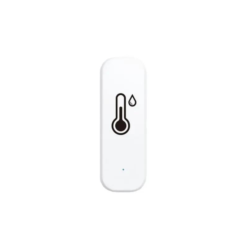 Tuya Wi-Fi Smart Indoor Temperature and Humidity Sensor - Compact 90.5*39*36.5mm Wireless High-Precision Detector with Real-Time Data Sync, Home Environment Tracking, Wi-Fi Connection Compatible with Smart Remote Systems