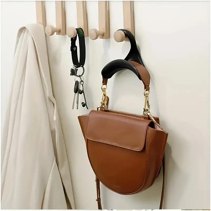Shoulder Bag Hook, Foldable Purse Hook, 10pcs Space Saving Folding Bag Hanger, Bag Organizer, Bag Storage Hook, Home Organizer for Bag, Belt, Scarf, Hat, Holder