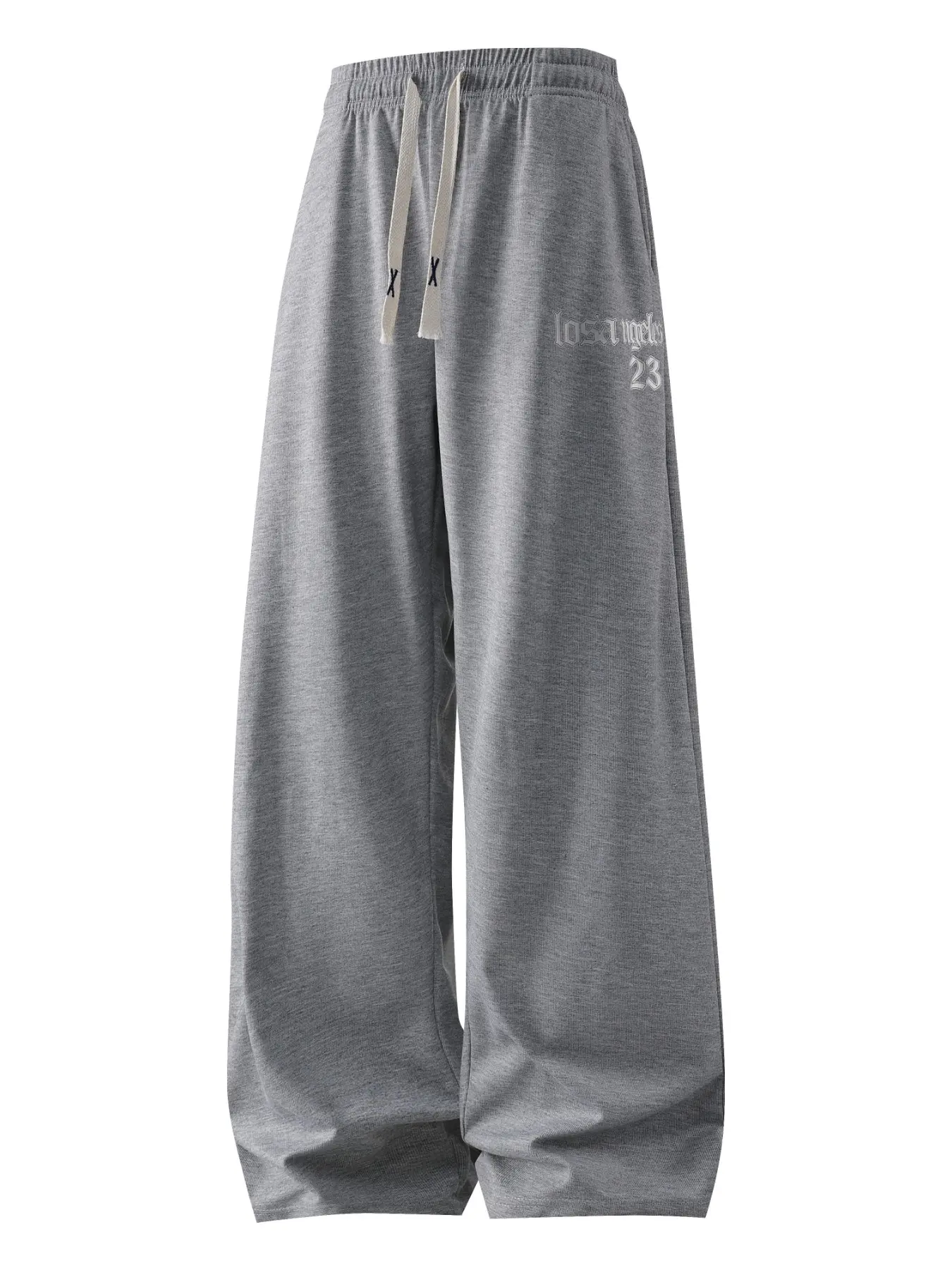 Unisex Loose-Fit Casual Solid Color Sweatpants, Elastic Waistband with Pockets, Ideal for Winter Wear, Daily Comfortable Clothing