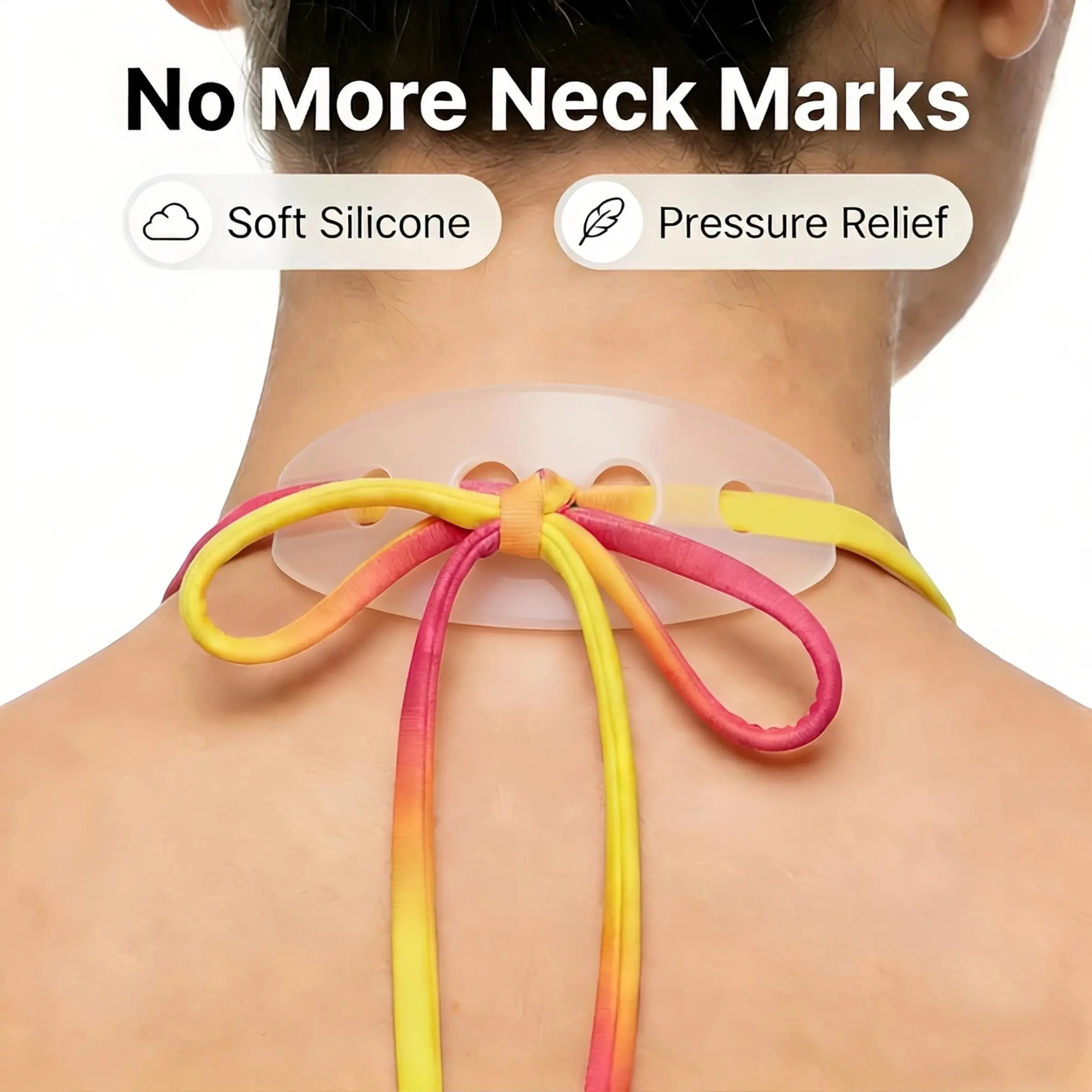 Silicone Neck Pad for Swimsuits, Anti-Chafing Silicone Cushion, Bikini Strap Protector, Soft Durable Reusable Swim Gear