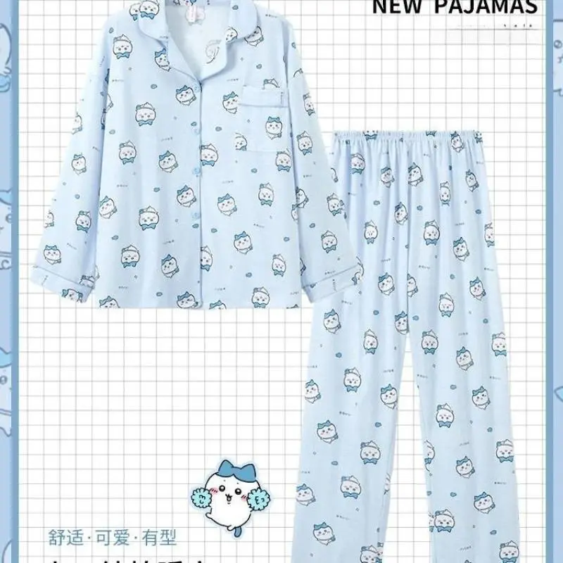 Chiikawa Usagi-1 Cartoon Themed Long Sleeve Casual Anime Pajamas - Spring & Autumn Styles, Boys' Winter Lounge Clothes (New)