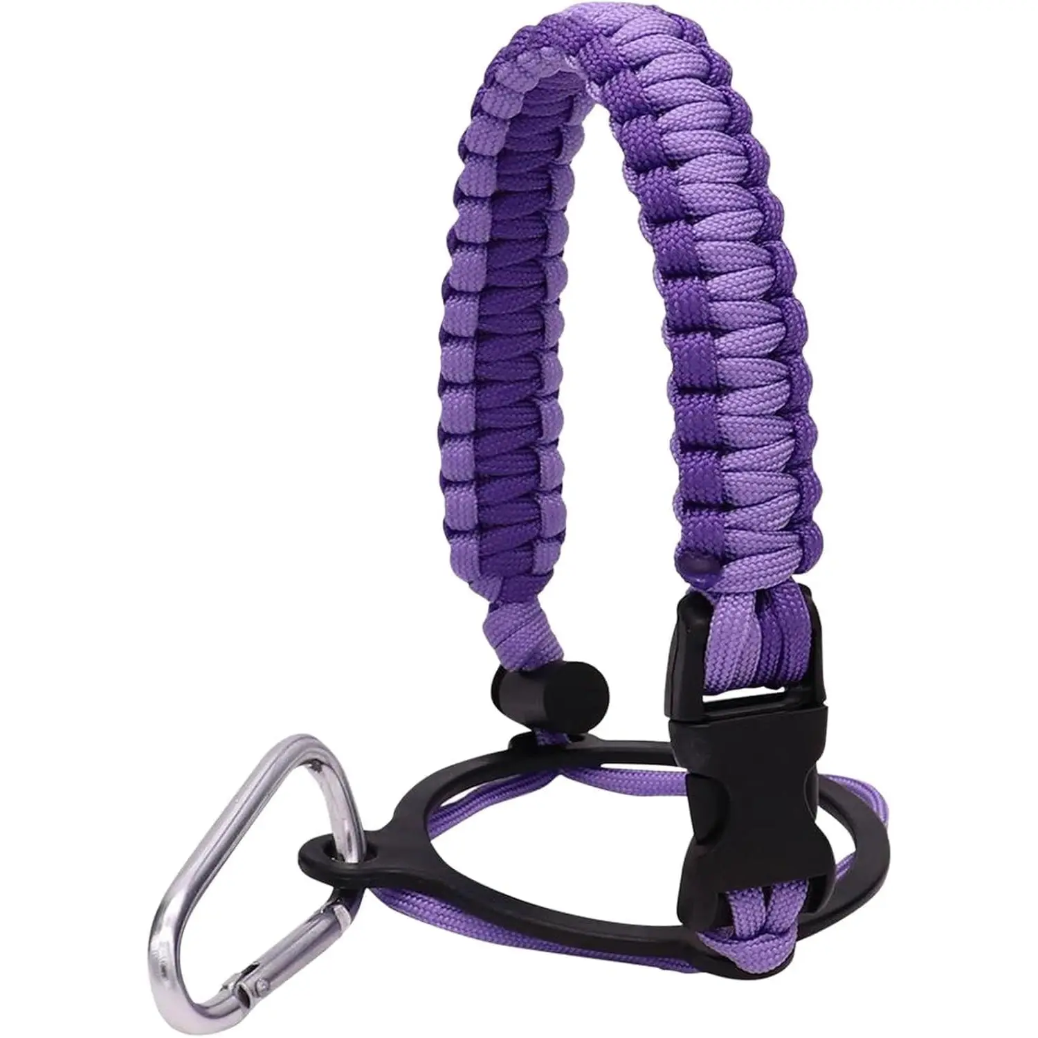 Water Bottle Handle Strap for Outdoor Camping Water Bottle Water Bottle Handle Strap Paracord Handle with Safety Paracord Handle Carabiner Water Bottle Holder Lanyard,Water Accessories