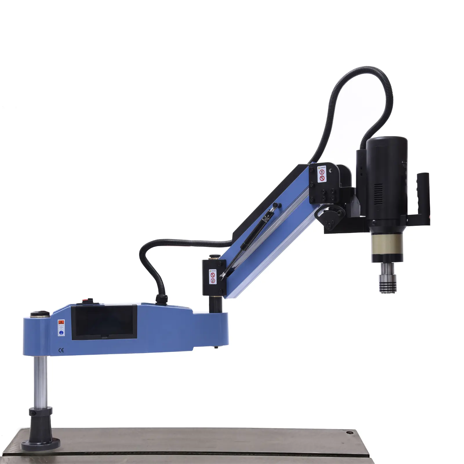 Tapping Machine Heavy Duty Nut-Tapping Machine Vertical Tapper with Collets Flexible Arm or Iron Copper Steel Aluminum Wood Nylon