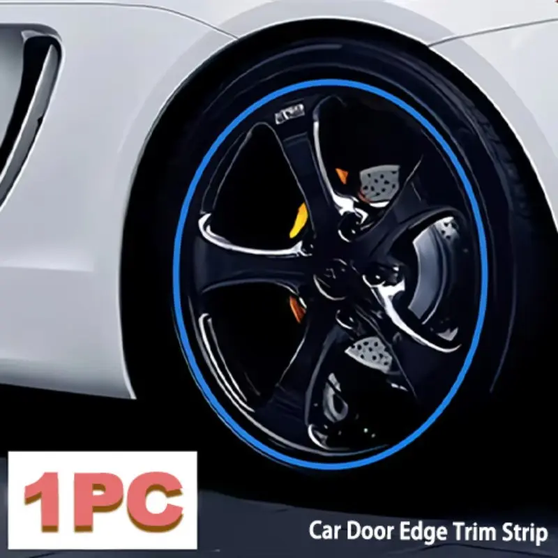 8-Meter Car Wheel Rim Protection Strip, Rubber Rim Guard Trim, Universal Fit Car Accessory for Anti-Collision and Scratch Protection, Decorative Vehicle Wheel Trim, Vehicle Exterior Decoration