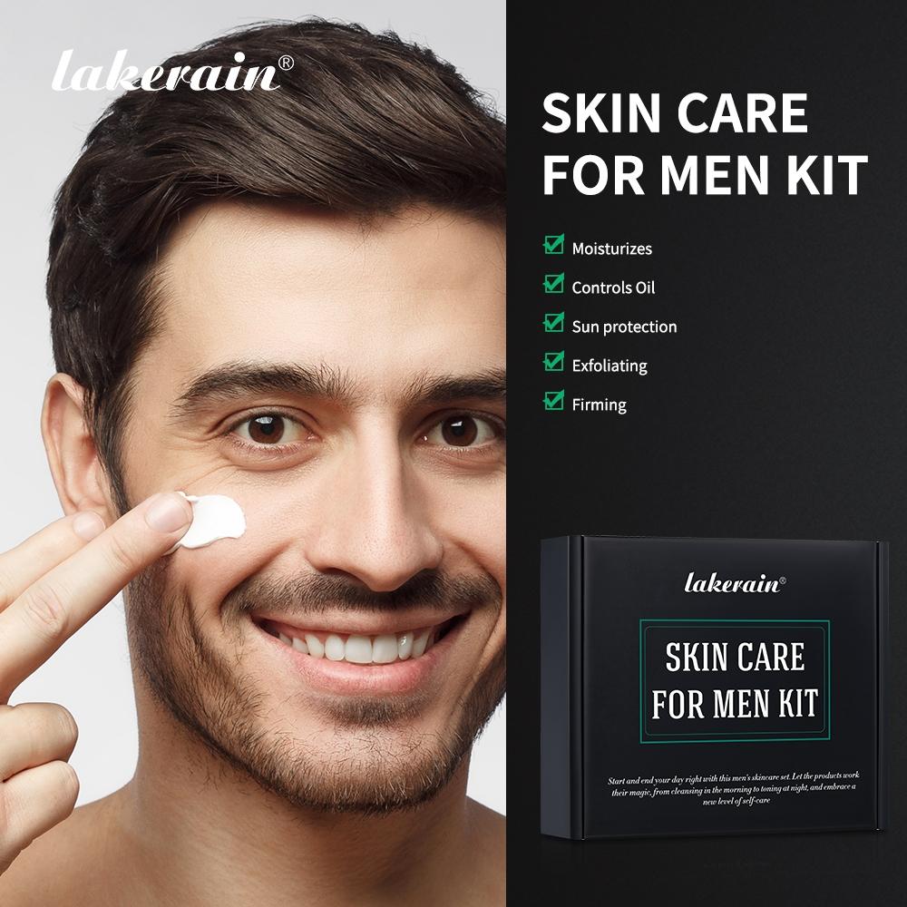 Men's Complete Skincare, 6PCS Set Oil Control, Hydration & Smoothing Kit | Mini Travel Size including Face Wash + Scrub + Day/Night Eye Serum + SPF Day Cream + Night Cream, Perfect for Business Travel & Daily Use, Moisturizing Men's Complete Skincare, 6PCS Set Oil Control, Hydration & Smoothing Kit | Mini Travel Size including Face Wash + Scrub + Day/Night Eye Serum + SPF Day Cream + Night Cream, Perfect for Business Travel & Daily Use, Moisturizing