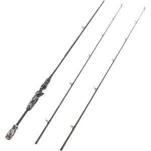 E Series - Camo Legend 2- 7- Casting Rod 24 Ton Carbon Fiber Baitcasting with 2 Tips - Medium and Medium Heavy Portable Bass Fishing Rod Baitcaster