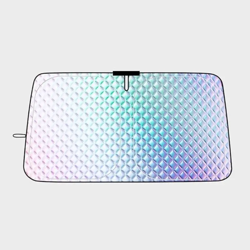 Car Front Windshield Sunshade, Sun Cover for Car Windshield, Thickened UV Protection Insulation Cover, Keeps Car Cool, Laser Design, Automotive Accessory