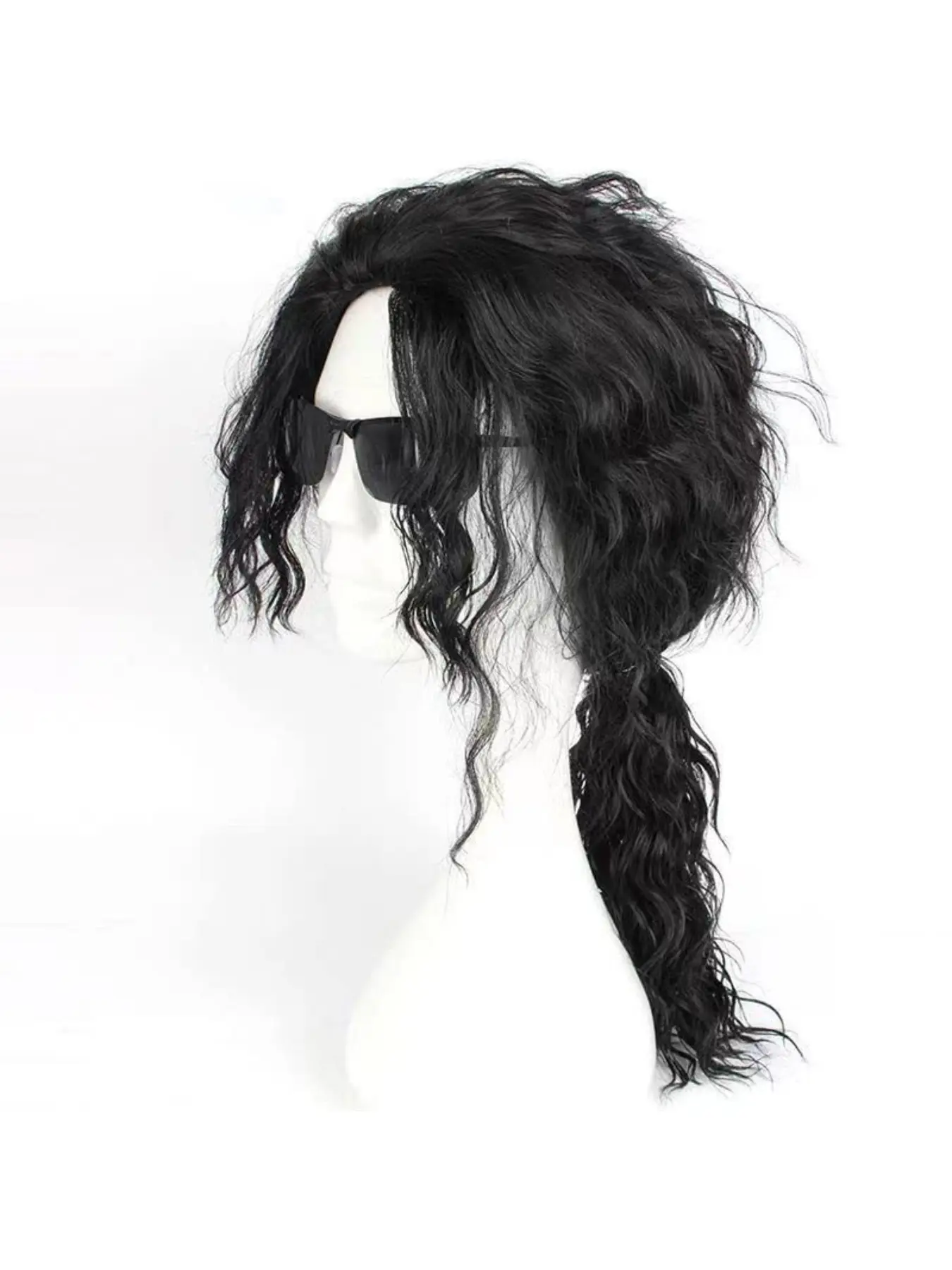 Iconic Michael Jackson Curly Wig Synthetic Hair Cosplay Costume Accessory