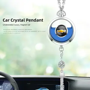 Car Perfume Pendant Air Freshener Hanging Perfume Diffuser For Chevrolet Corvette Montana TrailBlazer Silverado Traverse Camaro Suburban Equinox Bolt Cruze Malibu Colorado Trax SS Spark Captiva Onix Spin Impala Cobalt