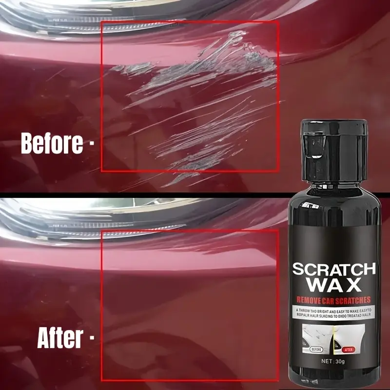 Scratch Remover Wax & Polish Kit - Motorcycle Metal Surface Repair, Restores Shine with Ceramic Coating Technology, Scratch Swirl Remover, 5-Minute Deep Scratch Removal, 1-Year Protection (All Colors)