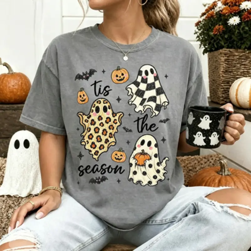 Tis the Season Shirt, Trendy Halloween Women's Tee, A Gift for Her