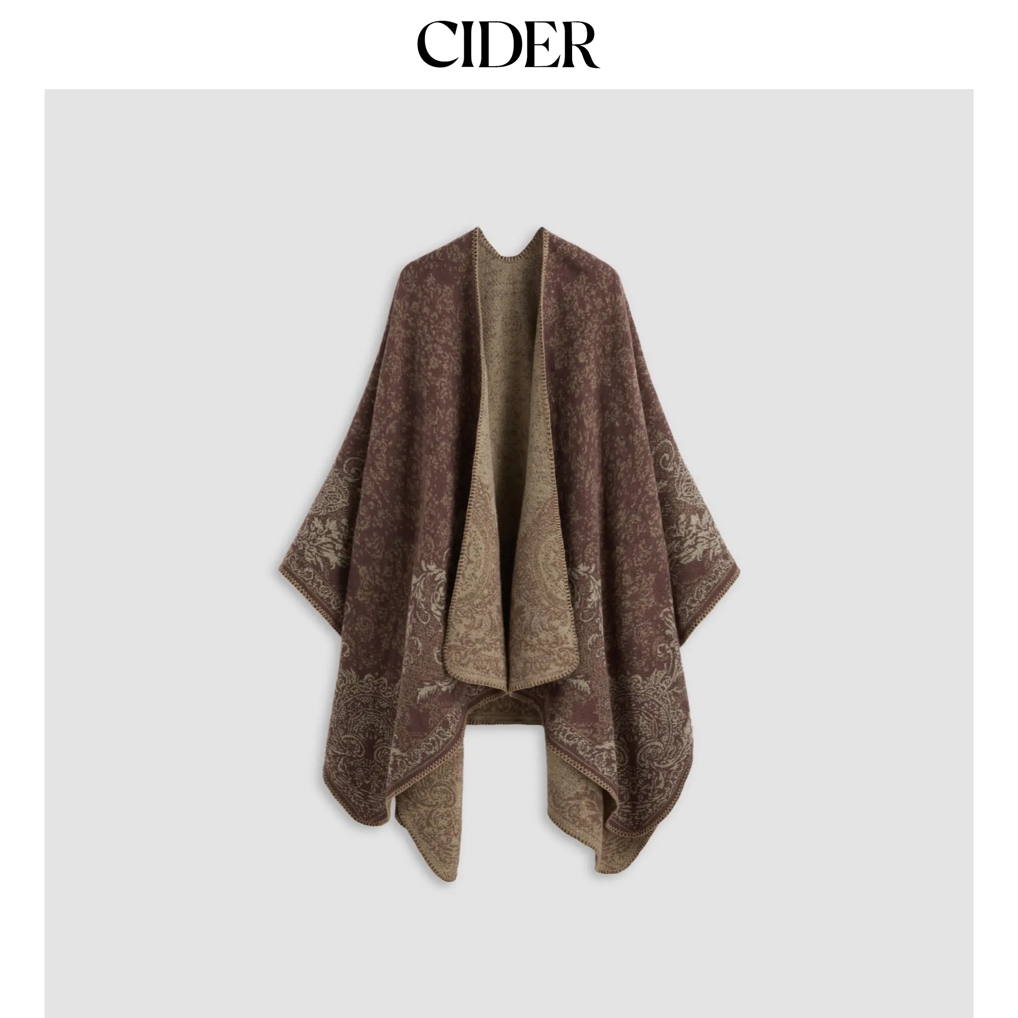 Cider [2 colors, size One Size-One Size] All Over Print Winter Warm Shawl