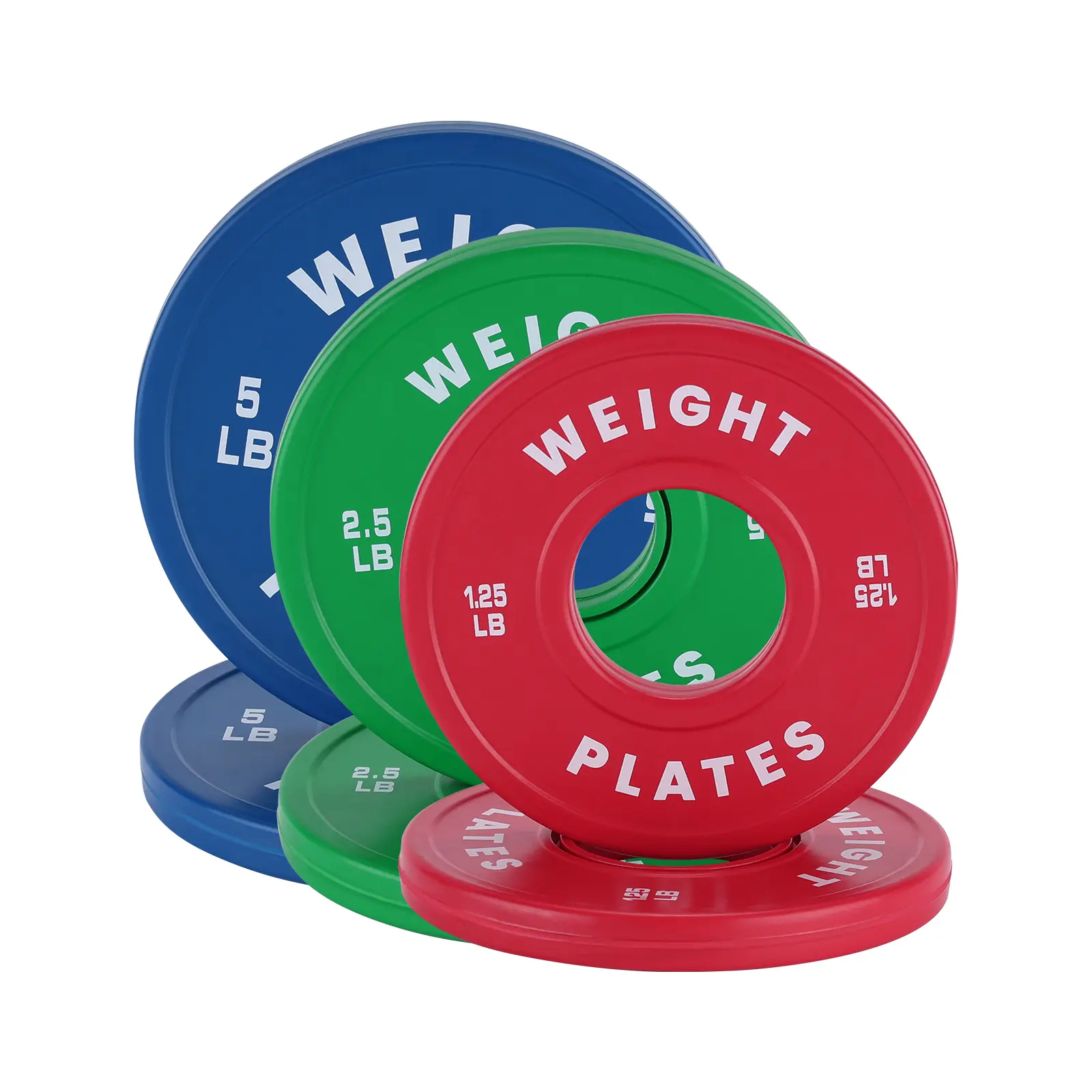 Fractional Bumper Plates 2 Inch Rubber Coated Weight Plates 1.25LB to 37.5LB Change Plates for Olympic Barbell Home Gym Strength Training Progress