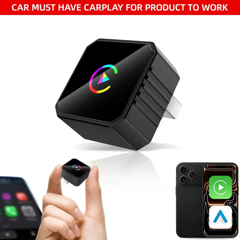 The 2026 model of the Wireless CarPlay Adapter Carplay Converter for iPhone and Android is compact and stylish, offering a fast, stable, and lag-free connection with hands-free calling support. It makes a great gift for your boyfriend.