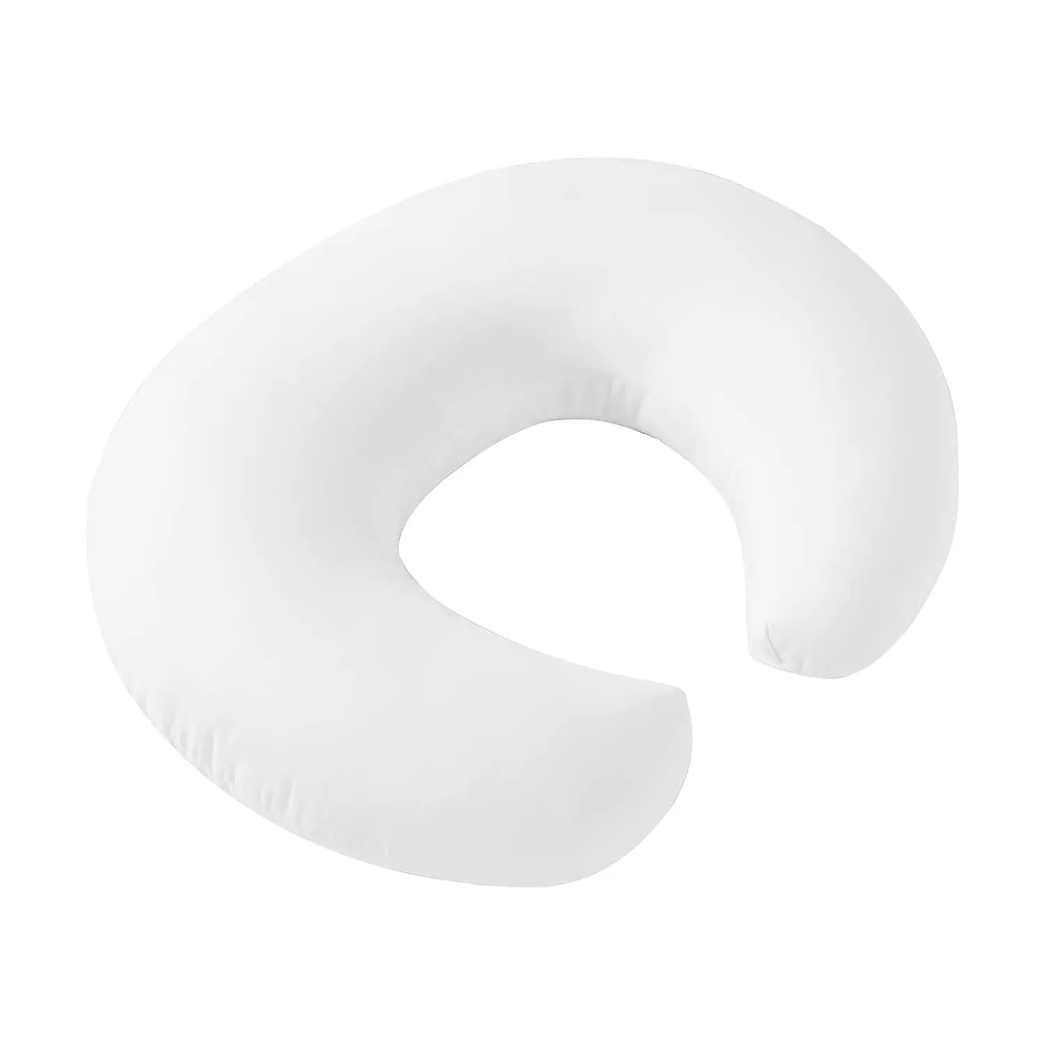 Baby Nursing Pillow with Fabric Cover - Supportive Shape for Breastfeeding, Bottle Feeding, Baby Propping (Pillow Only, 22" x 17.7" x 5.9")