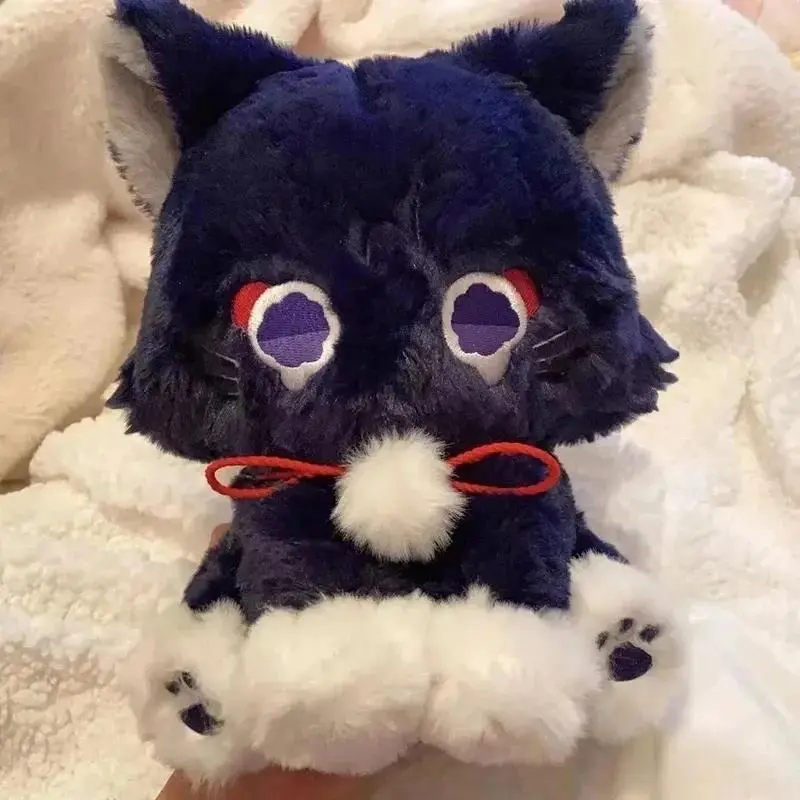 23cm Anime Genshin Impact Scaramouche Cat Cute Plush Doll Wanderer Pet Cosplay Stuffed Pillow Toy Birthday Gift