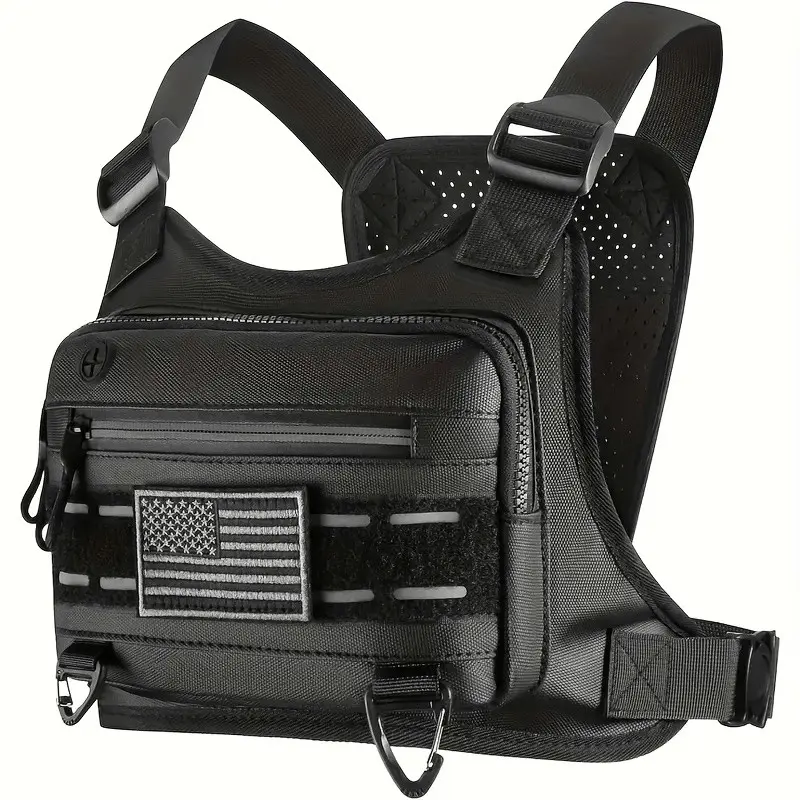 Men's and Women's Chest Bag Running Vest, Tactical Chest Bag Set for Outdoor Sports, Ideal for Active Lifestyle