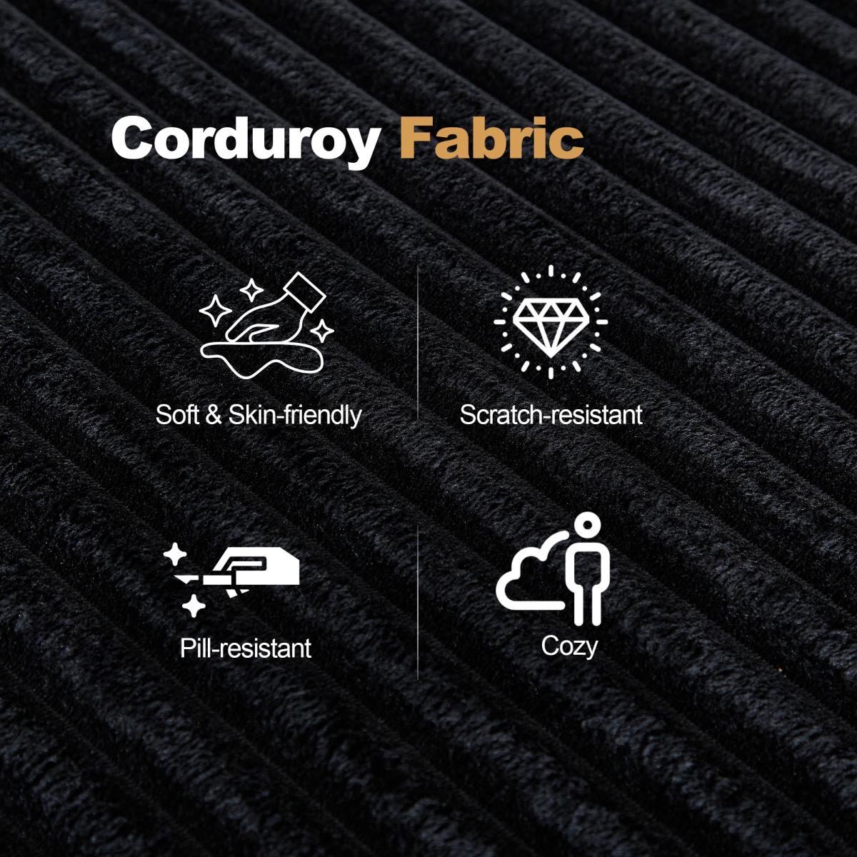 Single Sofa for Modular Sectional Sofa, High Density Memory Foam Couch Boneless Couch for Bedroom Living Room (Single Sofa)