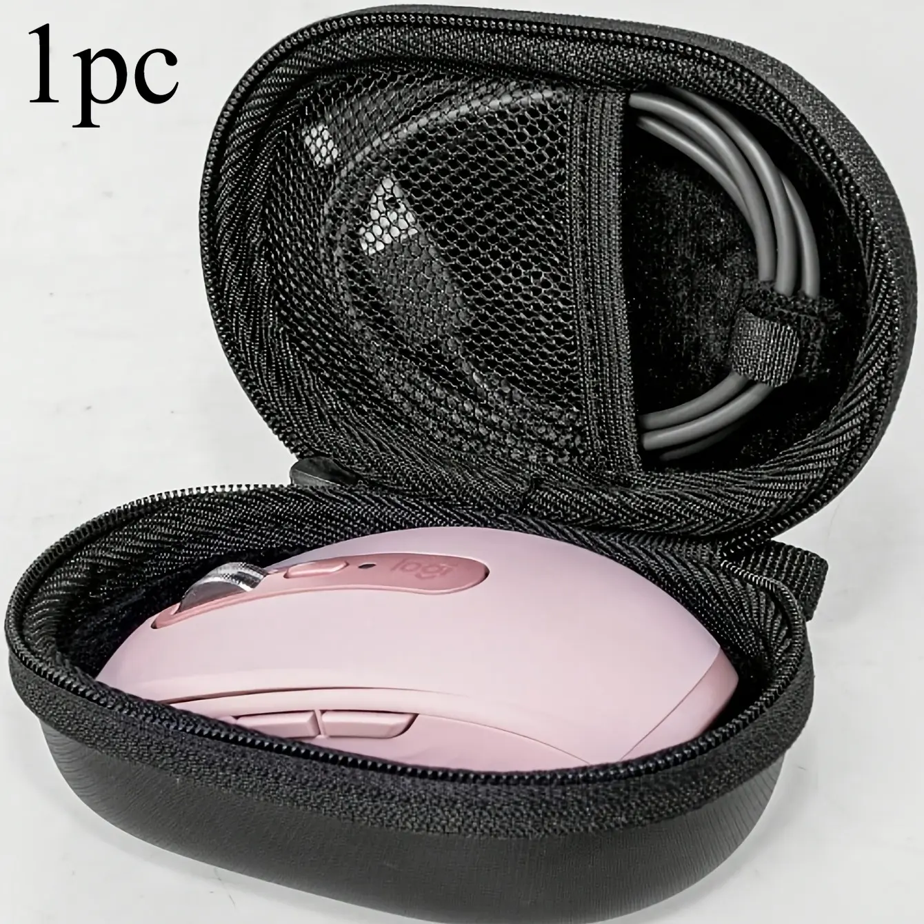Mouse Storage Bag, Multifunctional Data Cable Organizer, Digital Accessory Pocket, Shock Protection Bag, Suitable for External Battery Sockets and Mice, Portable Storage Box and Wireless Mouse Sleeve