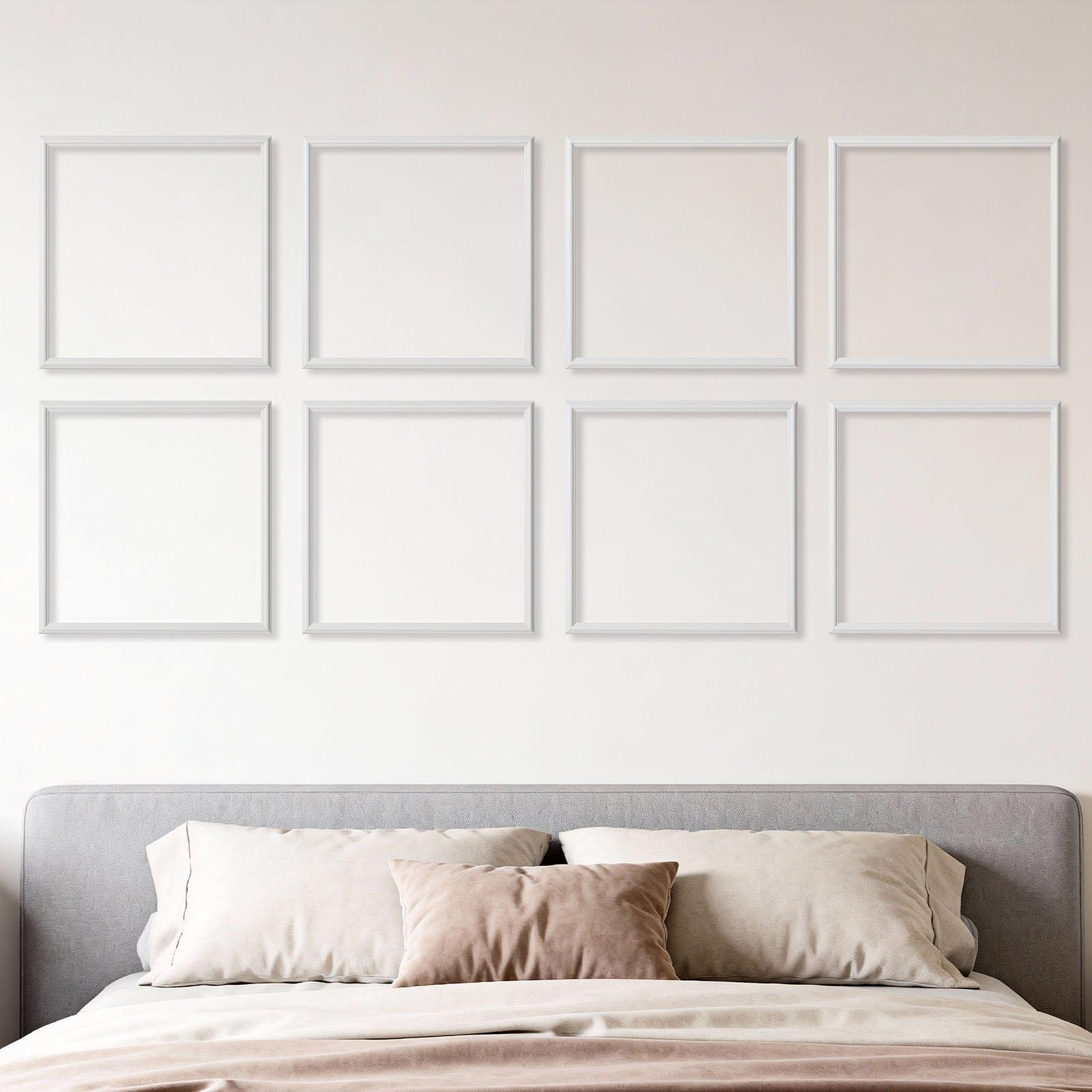 VEVOR Wall Molding 12 Pack, 20 x 20 in Wainscoting Panels Kit, Lightweight Paintable Polystyrene, Easy to Install, Waterproof Accent Wall Trim for Interior Décor Living Room, Bedroom, Home, White VEVOR Wall Molding 12 Pack, 20 x 20 in Wainscoting Panels Kit, Lightweight Paintable Polystyrene, Easy to Install, Waterproof Accent Wall Trim for Interior Décor Living Room, Bedroom, Home, White